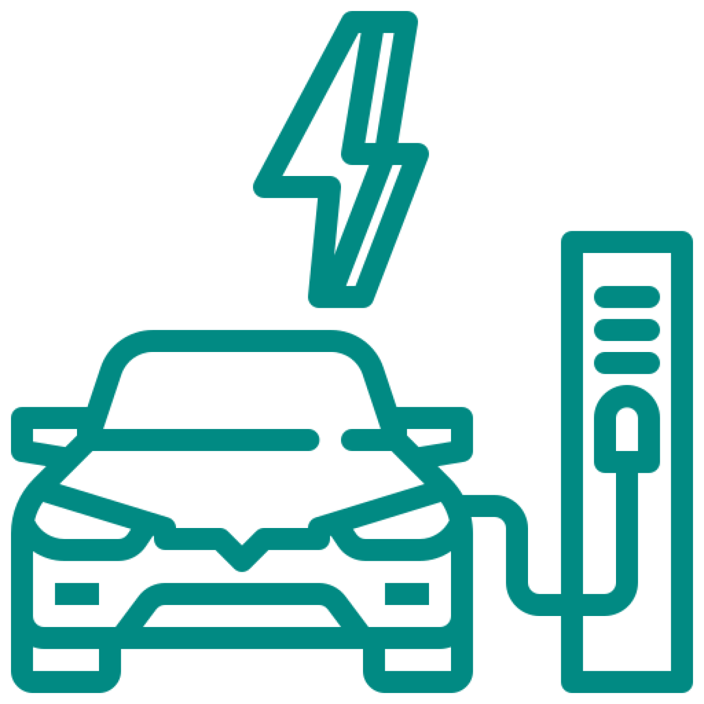 ‌Electric car charging station